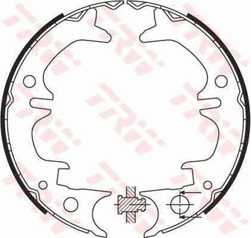 Sapatas do freio de estacionamento para Toyota Celica T16