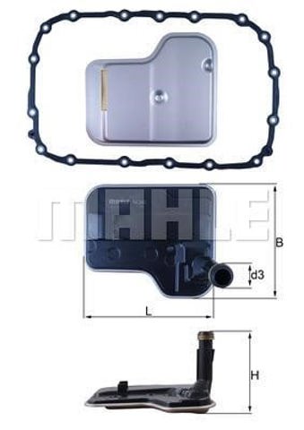 Filtro da Caixa Automática de Mudança HX240D MAHLE