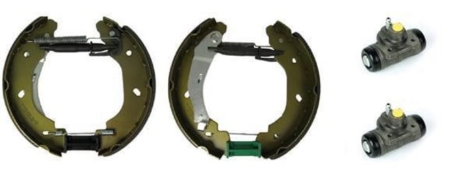Sapatas do freio traseiras de tambor, montadas com cilindros, kit K24068 BREMBO