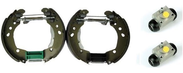 Sapatas do freio traseiras de tambor, montadas com cilindros, kit K56012 BREMBO