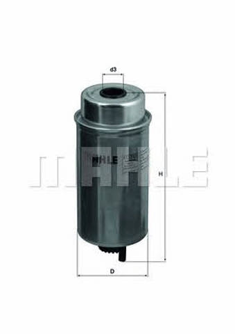 Filtro de combustível KC227 MAHLE