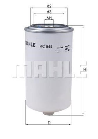 Filtro de combustível KC544 MAHLE