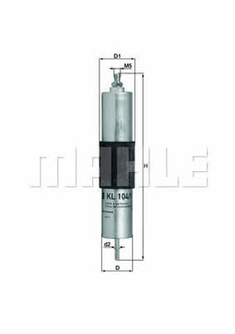 Filtro de combustível KL1041 MAHLE