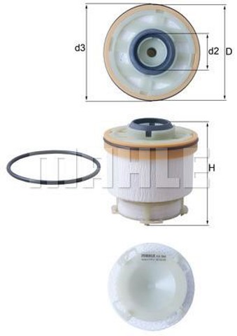 Filtro de combustível KX586D MAHLE