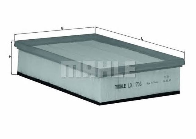 Filtro de ar LX1706 MAHLE