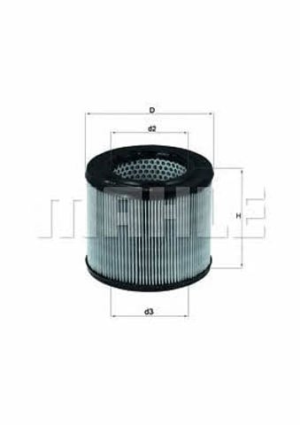 Filtro de ar LX194 MAHLE