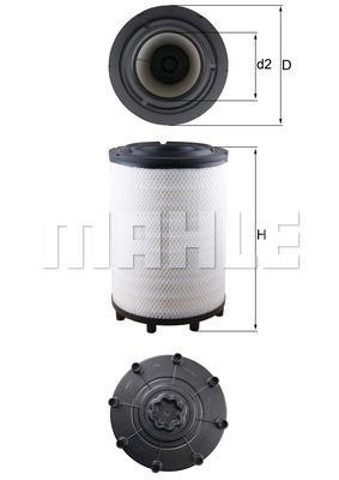Filtro de ar LX2839 MAHLE