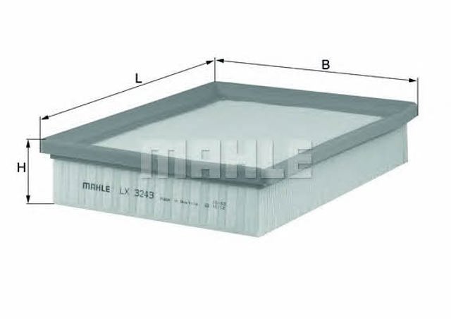 Filtro de ar LX3243 MAHLE
