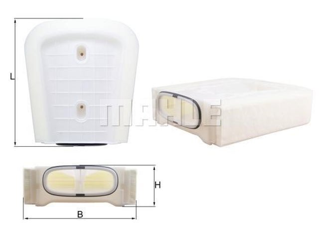 Filtro de ar LX32958 MAHLE