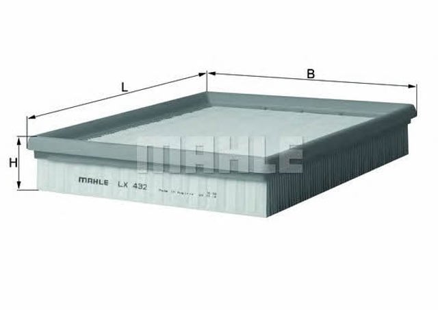 Filtro de ar LX432 MAHLE