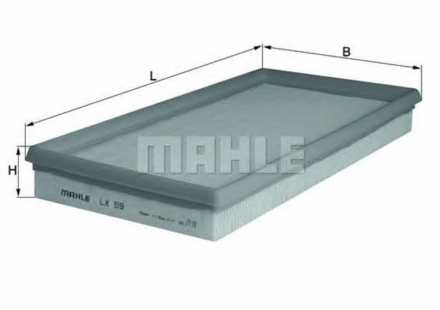 Filtro de ar LX59 MAHLE
