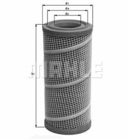 Filtro de ar LX7045 MAHLE