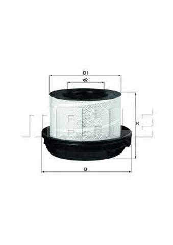 Filtro de ar LX8141 MAHLE