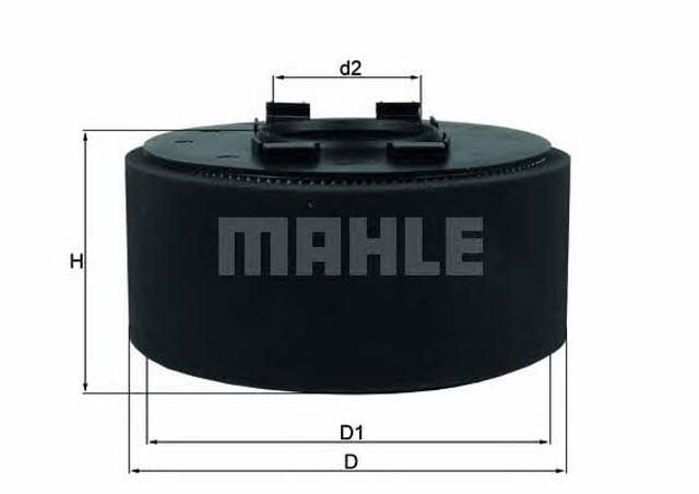 Filtro de ar LX870 MAHLE