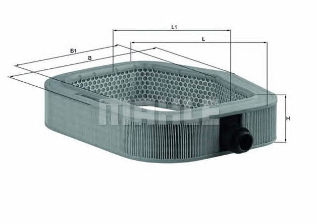 Filtro de ar LX990 MAHLE