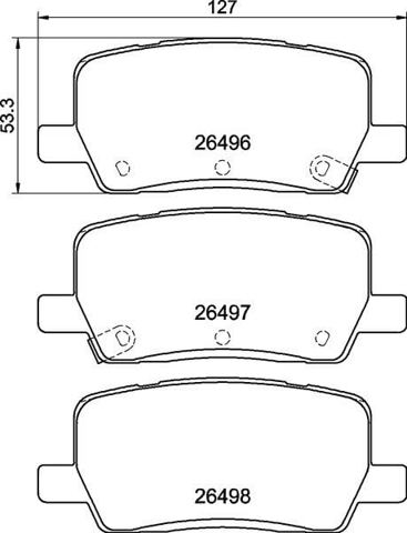 Sapatas do freio traseiras de disco P09032 BREMBO