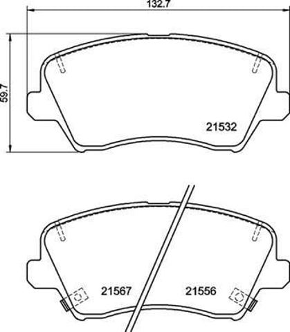 Sapatas do freio dianteiras de disco P30123 BREMBO