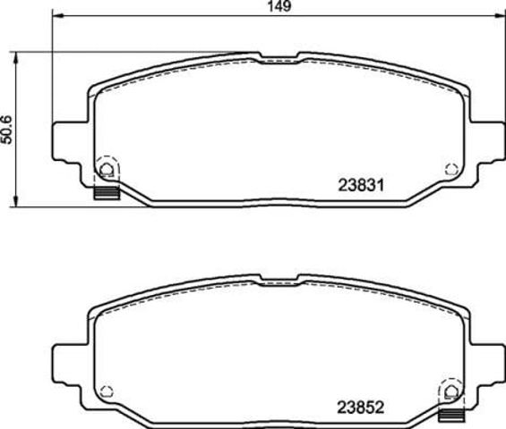 Sapatas do freio traseiras de disco P37025 BREMBO