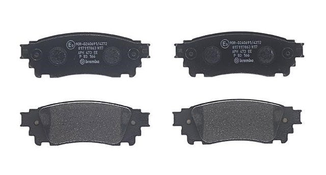 Sapatas do freio traseiras de disco P83166 BREMBO
