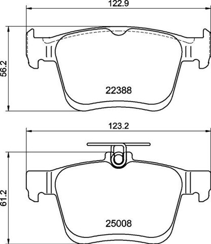 Sapatas do freio traseiras de disco P85191 BREMBO