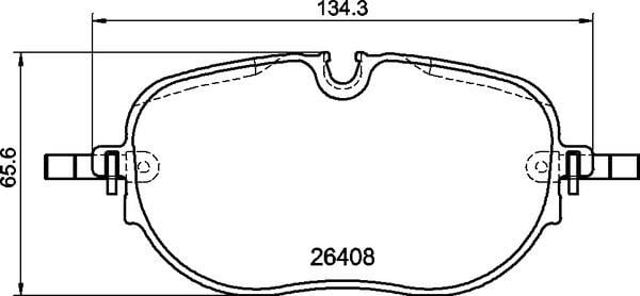 Sapatas do freio dianteiras de disco P85195 BREMBO