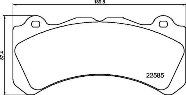 Sapatas do freio dianteiras de disco P86034 BREMBO