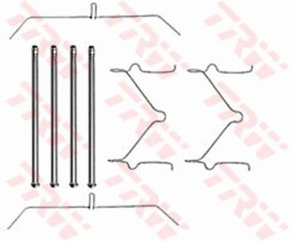 Kit de molas de fixação de sapatas de disco dianteiras PFK290 TRW