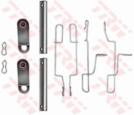 Kit de molas de fixação de sapatas de disco dianteiras para Peugeot 306 7A