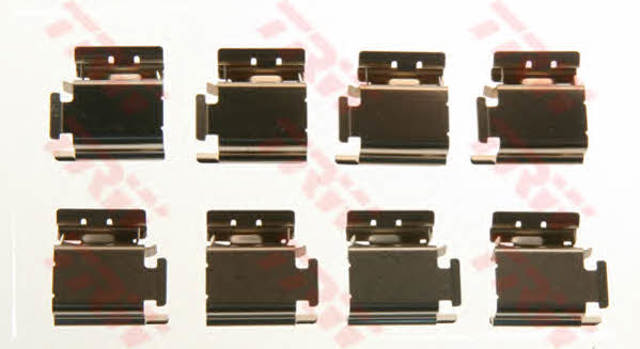 Kit de molas de fixação de sapatas de disco dianteiras para Peugeot 307 3A, 3C