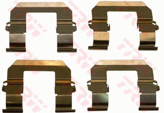 Kit de molas de fixação de sapatas de disco dianteiras PFK498 TRW