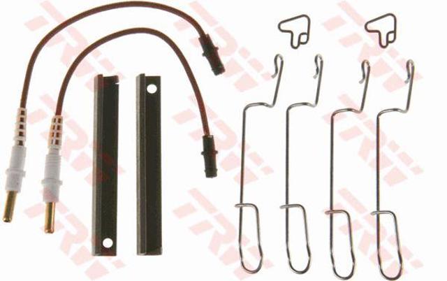 Kit de molas de fixação de sapatas de disco traseiras PFK551 TRW