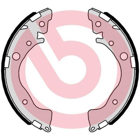 Sapatas do freio traseiras de tambor S28521 BREMBO