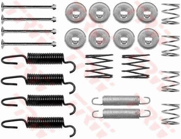 Kit de montagem das sapatas traseiras de tambor SFK353 TRW