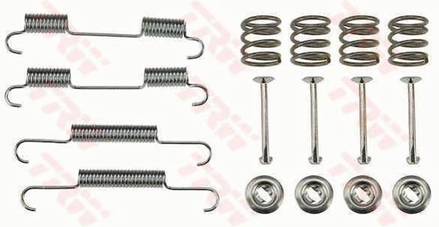 Kit de montagem das sapatas traseiras de tambor SFK418 TRW