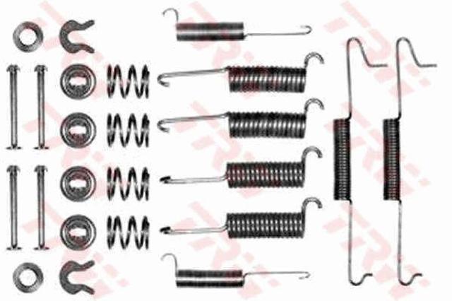 Kit de montagem das sapatas traseiras de tambor para Volkswagen Transporter 24, 25, 251