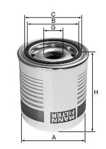 Filtro de secador de ar (separador de umidade e óleo) (TRUCK) TB13948X MANN