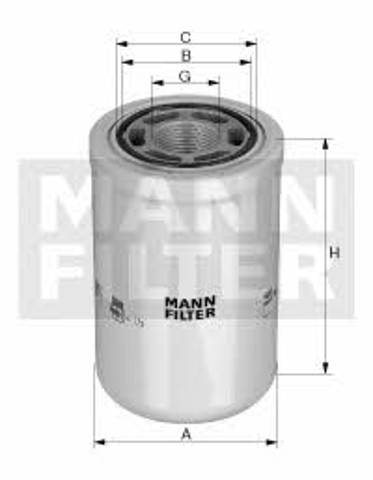 Filtro de óleo WH10005 MANN