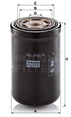 Filtro do sistema hidráulico WH9454 MANN