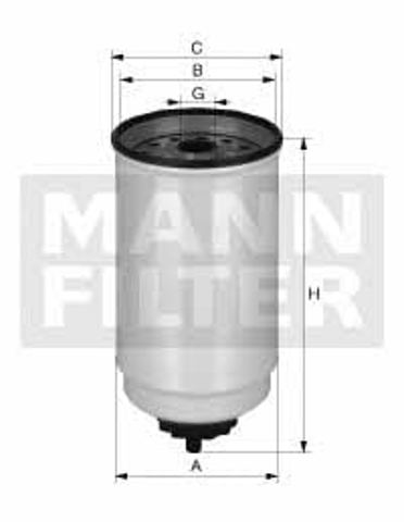 Filtro de combustível WK10017X MANN