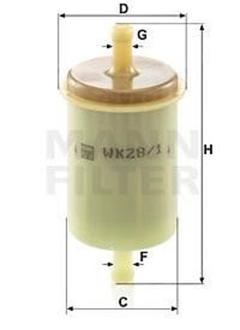 Fios de alta voltagem, kit WK281 MANN