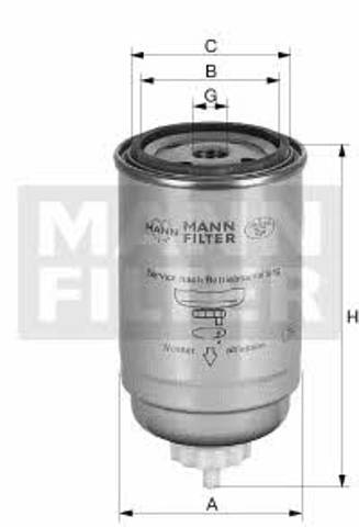 Filtro de combustível WK7244 MANN