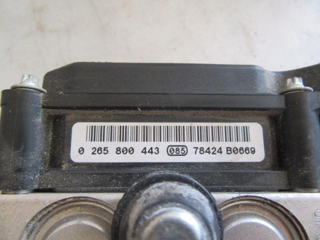 Unidade hidráulico de controlo ABS 0265800443 OPEL