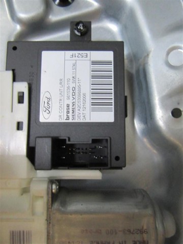 Mecanismo de acionamento de vidro da porta traseira esquerda 1698425 FORD