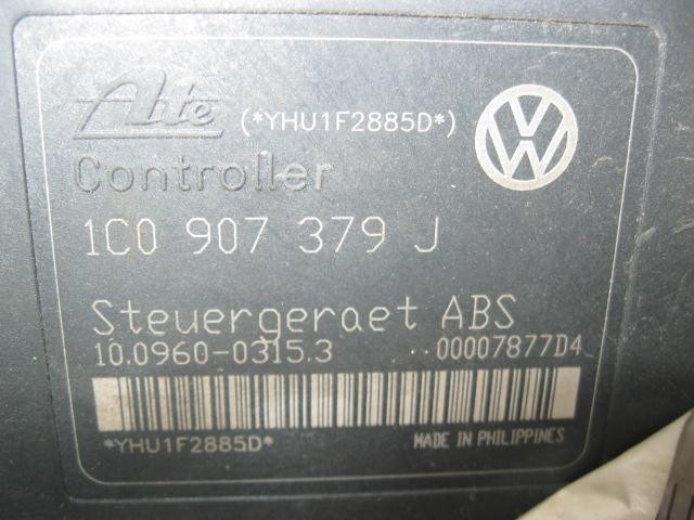 Unidade hidráulico de controlo ABS 1C0907379J VAG