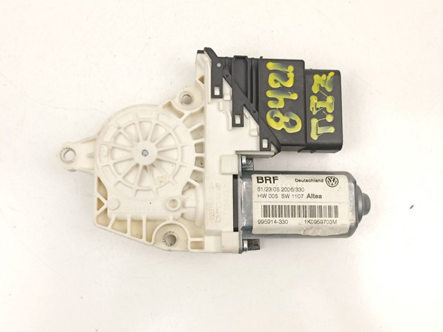 Motor de acionamento de vidro da porta traseira esquerda 1K0959703M VAG