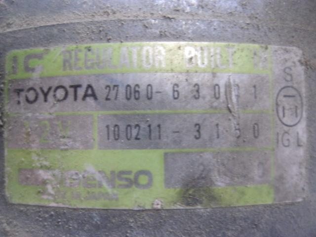 Gerador 2706063041 TOYOTA