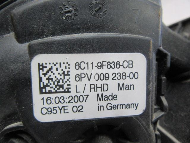 Pedal de gás (de acelerador) 6C119F836CB FORD