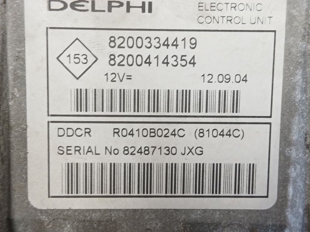 Módulo de direção (Centralina eletrônica) de motor 8200414354 RENAULT