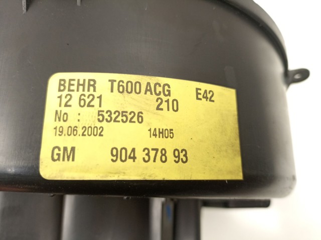 Motor de ventilador de forno (de aquecedor de salão) 90437893 OPEL