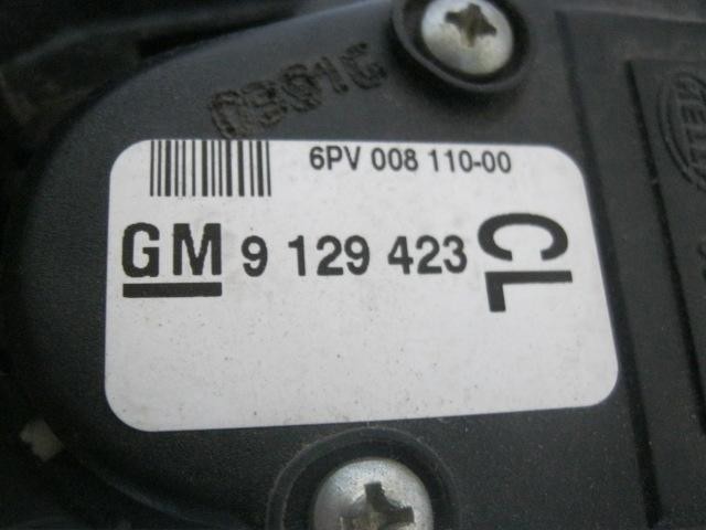 Pedal de gás (de acelerador) 9129423 OPEL